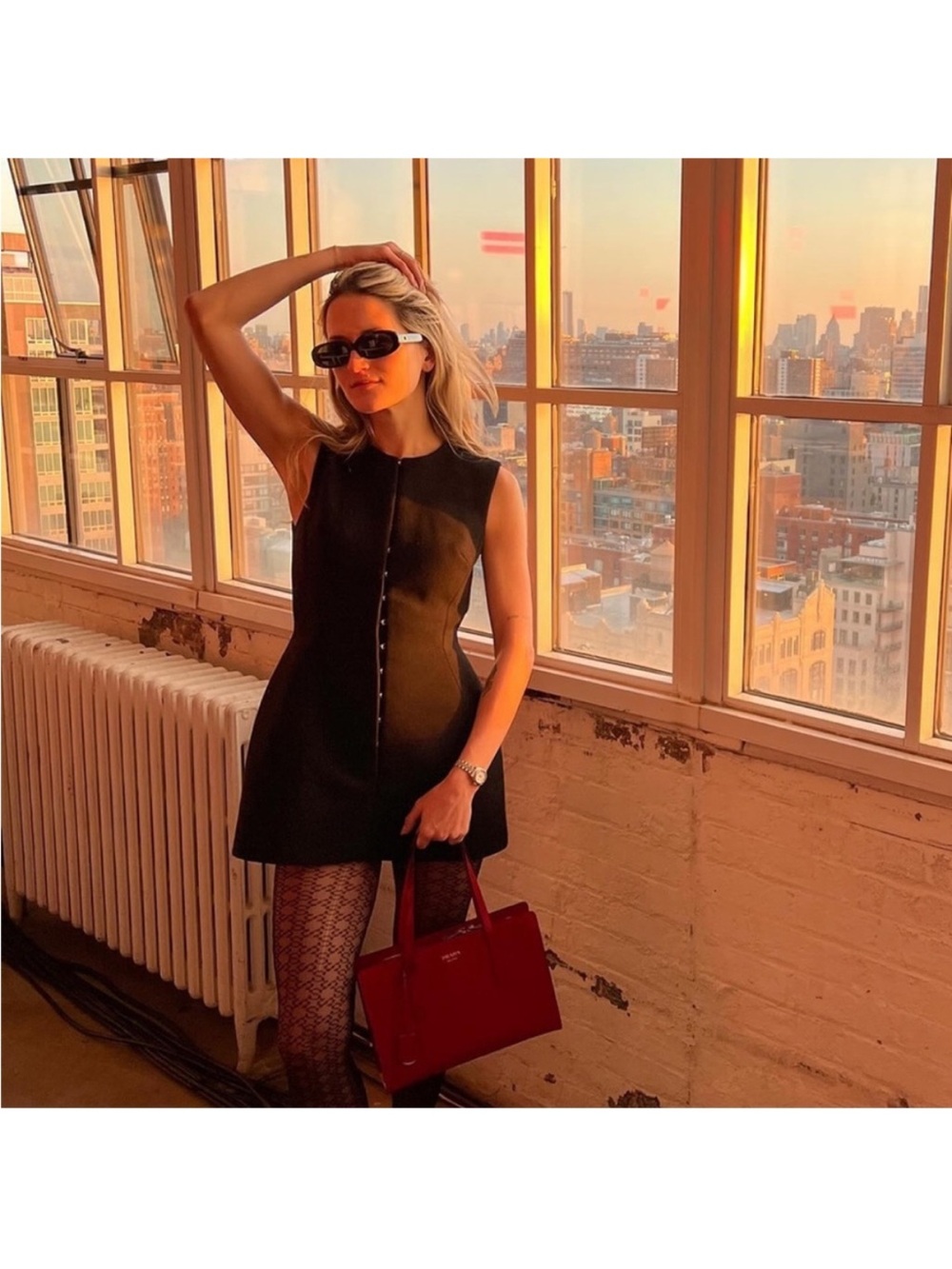 NWT Tory Burch HOOK-AND-EYE TUNIC $1,298 RUNWAY 8